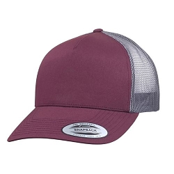 Big Size Maroon & Gray Mesh Yupoong® Cap